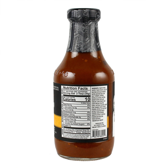 Kinder's Handcrafted Cali Gold BBQ Sauce Zero Sugar Gluten Free No HFCS 17.5 Oz