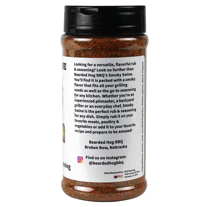 Bearded Hog BBQ Smoky Swine All Purpose Rub & Seasoning 9.3 Oz 694685184089