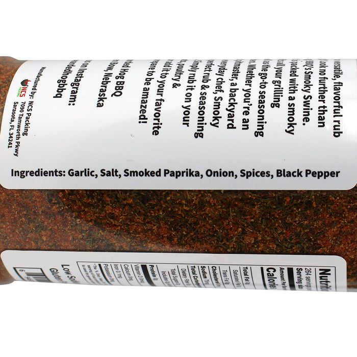 Bearded Hog BBQ Smoky Swine All Purpose Rub & Seasoning 9.3 Oz 694685184089