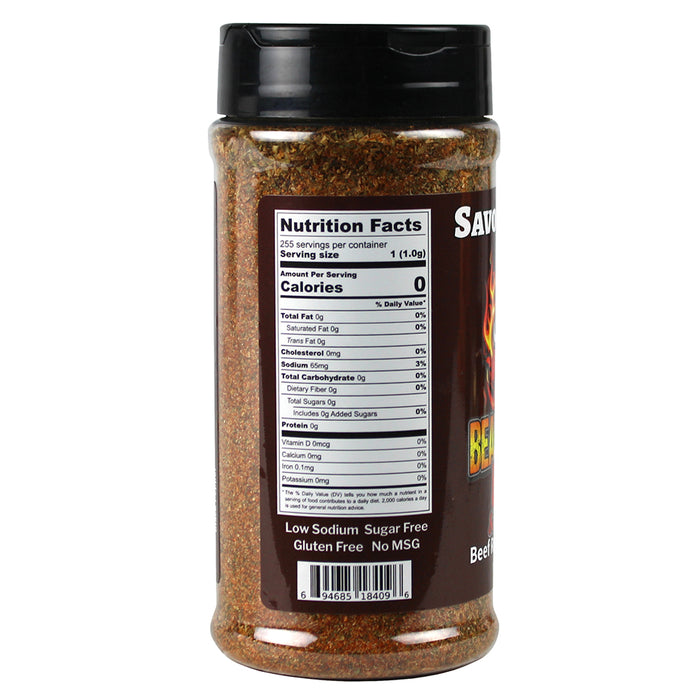 Bearded Hog BBQ Savory Steer Beef Rub & Seasoning 8.25 Oz No MSG 694685184096