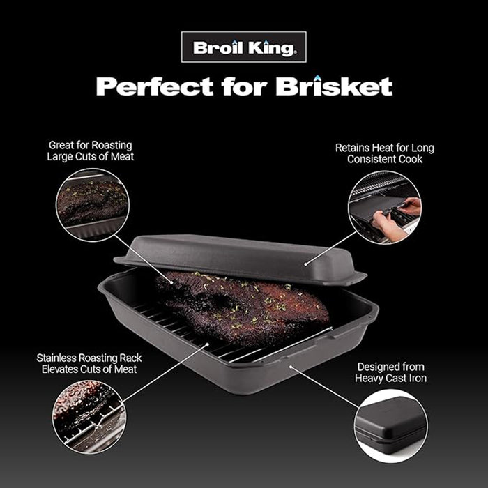 Broil King Cast Iron Multi-Purpose Roaster Porcelain Finish 69610