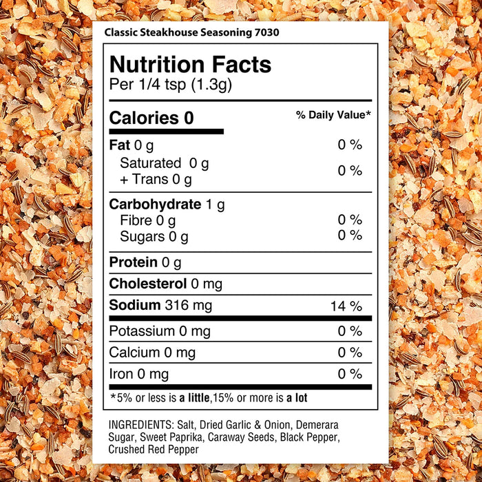 The Spice Lab Classic Steakhouse Seasoning 6.2 Oz Gluten Free Kosher 7030111