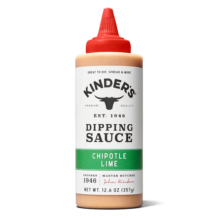 Kinder's Chipotle Lime Dipping Sauce Premium Quality Handcrafted No HFCS 12.6 Oz