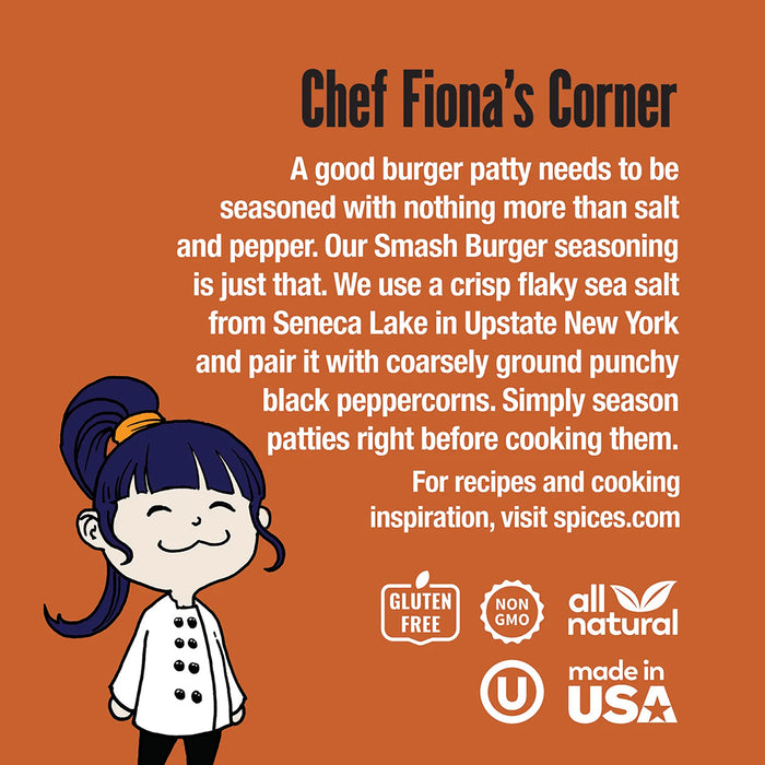 The Spice Lab Smash Burger 5.9 Oz Sea Salt and Pepper Gluten Free 7061-PJ4-GRO