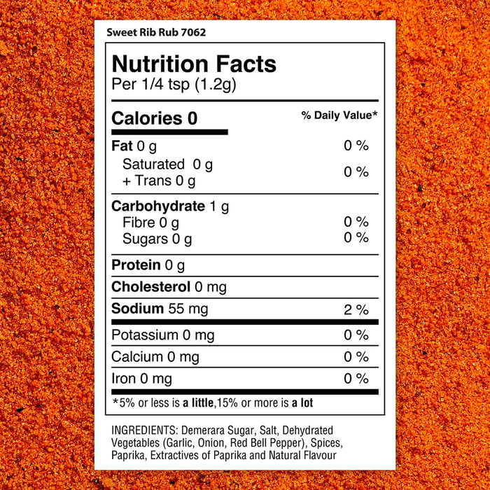 The Spice Lab Sweet Rib Rub 5.8 Oz Gluten Free Kosher All Natural 7062-PJ4-STA