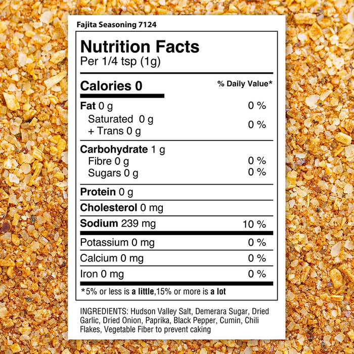 The Spice Lab Fajita Seasoning 6.2 Oz Gluten Free Kosher Non GMO 7124-PJ4-STR