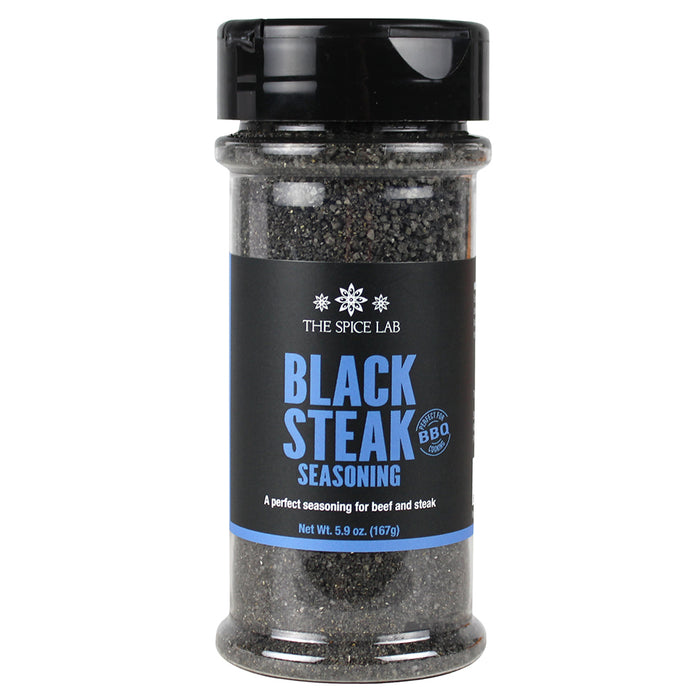 The Spice Lab Black Steak Seasoning 5.9 Oz Gluten Free All Natural 7306-PJ4-GRO