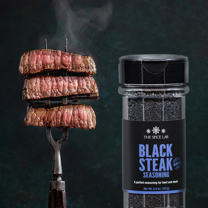 The Spice Lab Black Steak Seasoning 5.9 Oz Gluten Free All Natural 7306-PJ4-GRO