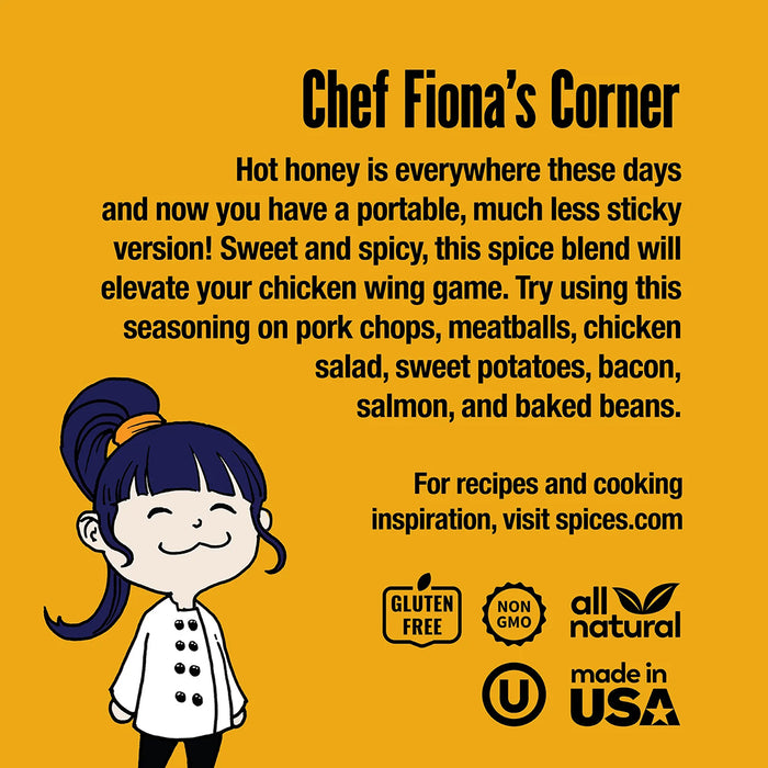 The Spice Lab Hot Honey Blend 5.8 Oz Gluten Free All Natural 7368-PJ4-GRO