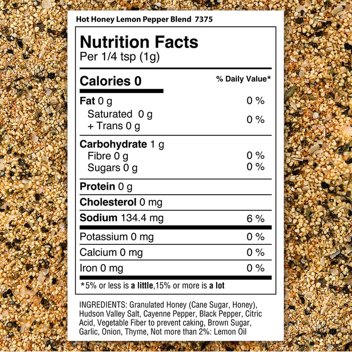 The Spice Lab Hot Honey Lemon Pepper Blend 6.2 Oz Gluten Free 7375-PJ4-GRO