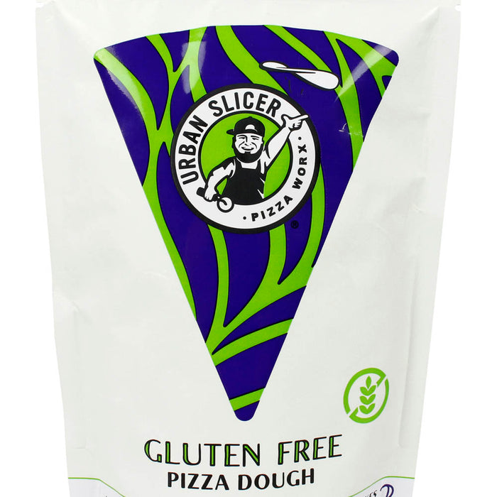 Urban Slicer Gluten Free Pizza Dough Pre-Mixed 13.9oz Bag Makes 2 14" Crusts