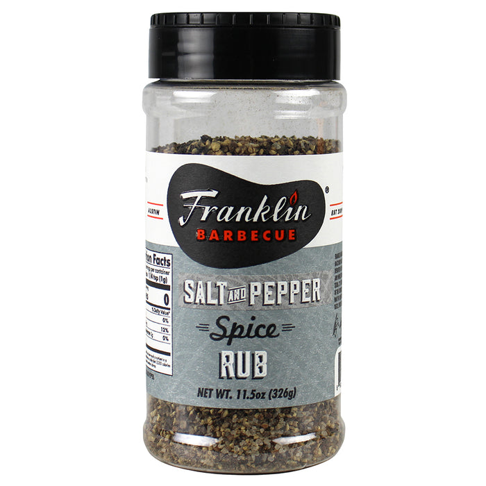 Franklin Salt and Pepper Spice Rub 11.5 Oz Gluten and MSG Free 86000533804