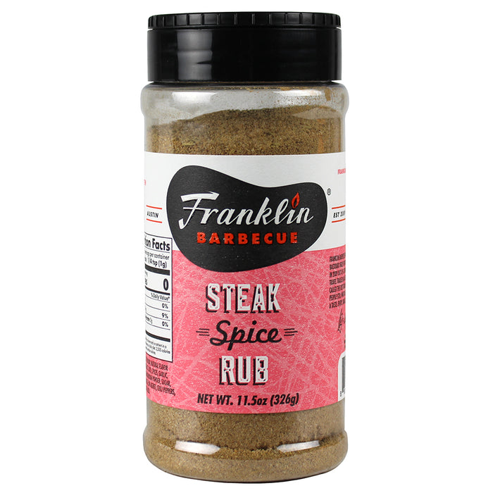 Franklin BBQ Steak Spice Rub 11.5 Oz Gluten and MSG Free 86000533805