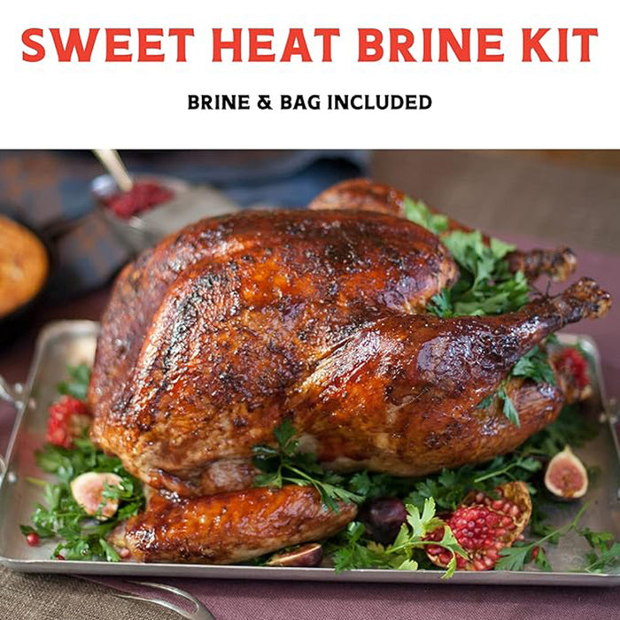 Fire & Flavor Turkey Perfect All Natural Sweet Heat Brine & Bag Kit 892805003252