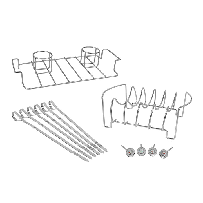 Napoleon Meat Lover's Starter Grill Kit 12 Piece Stainless Steel Racks & Skewers