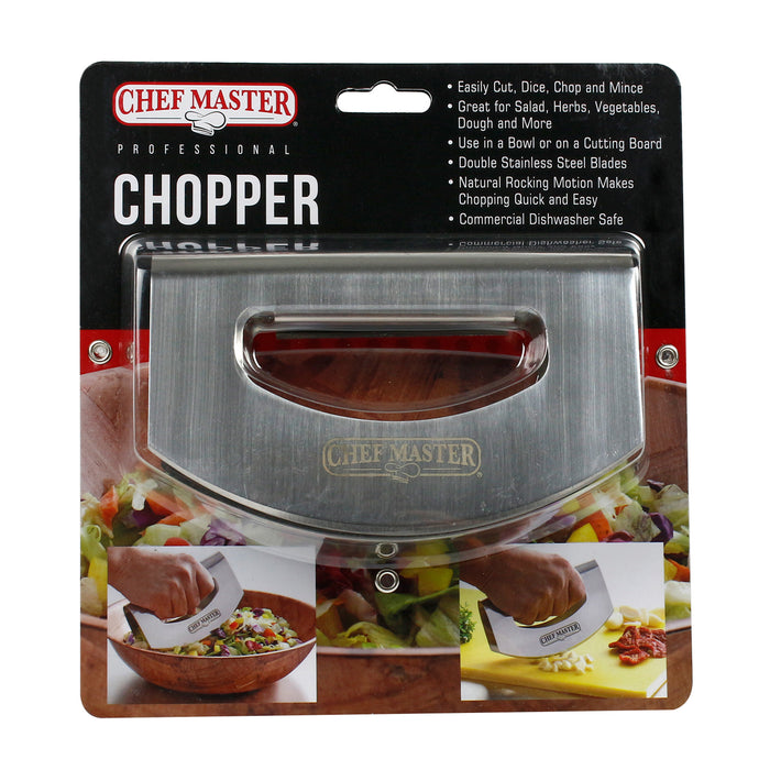 Chef Master Pro Chopper Double Rocking Blades Stainless Steel Dishwasher Safe