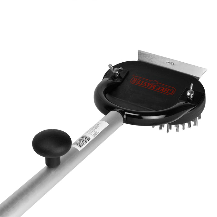 Chef Master Horseshoe Broiler Brush & Scraper With Soft Grip & Replaceable Head