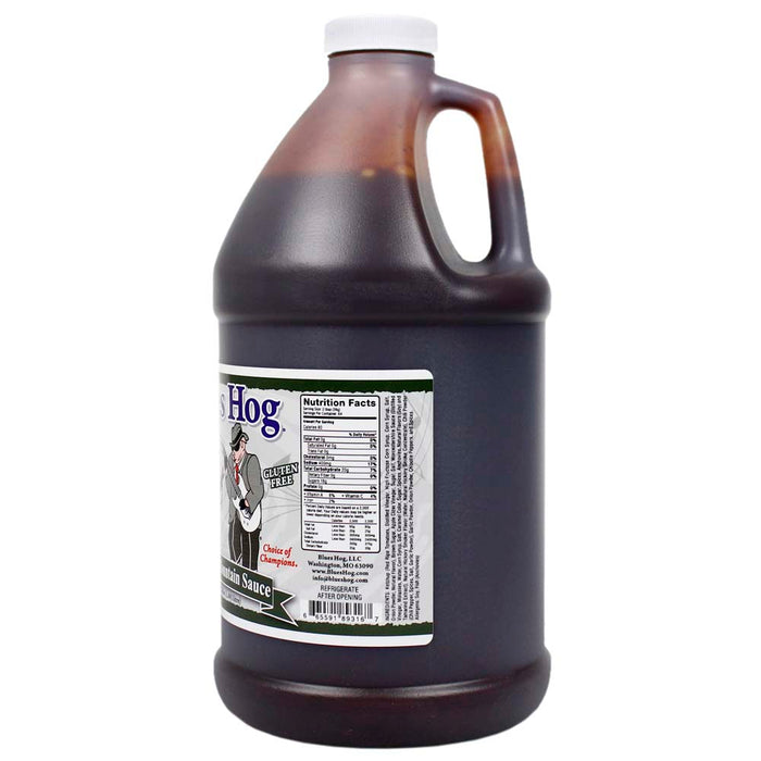 Blues Hog Smokey Mountain BBQ Sauce Hickory Half Gallon 64 Oz Bottle No Gluten