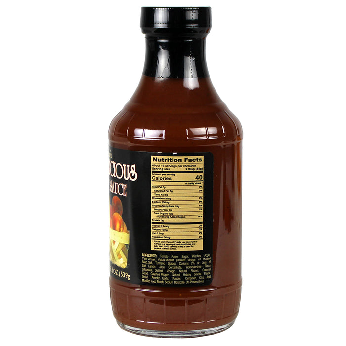 Ole Ray's Peach-A-Licious Barbecue Sauce 19 Oz Glaze Marinade Peach Tangy