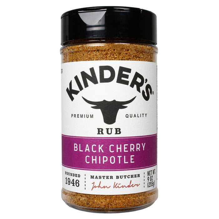 Kinder's Black Cherry Chipotle Premium Quality Rub and Seasoning Gluten Free 9oz