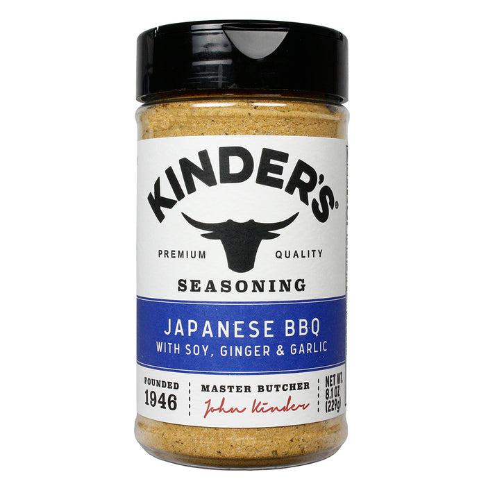 Kinder's Japanese BBQ Seasoning Soy Ginger & Garlic Quality Ingredients 8.1 Oz