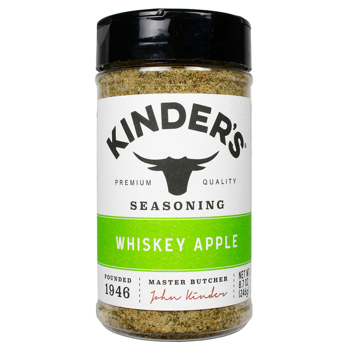 Kinder's Whiskey Apple Premium Seasoning Sweet & Savory Gluten Free 8.7 Ounce