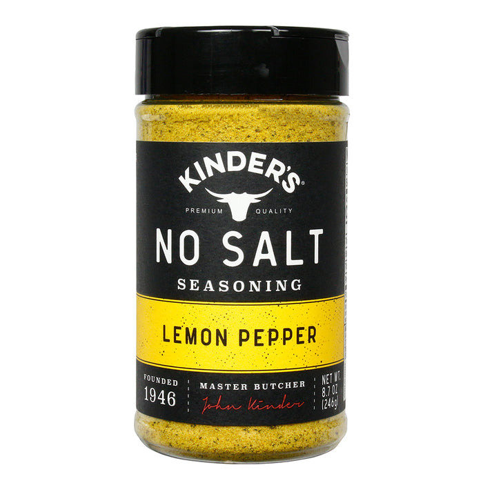 Kinder's No Salt Lemon Pepper Handcrafted Seasoning No Salt No MSG 8.7 Ounce