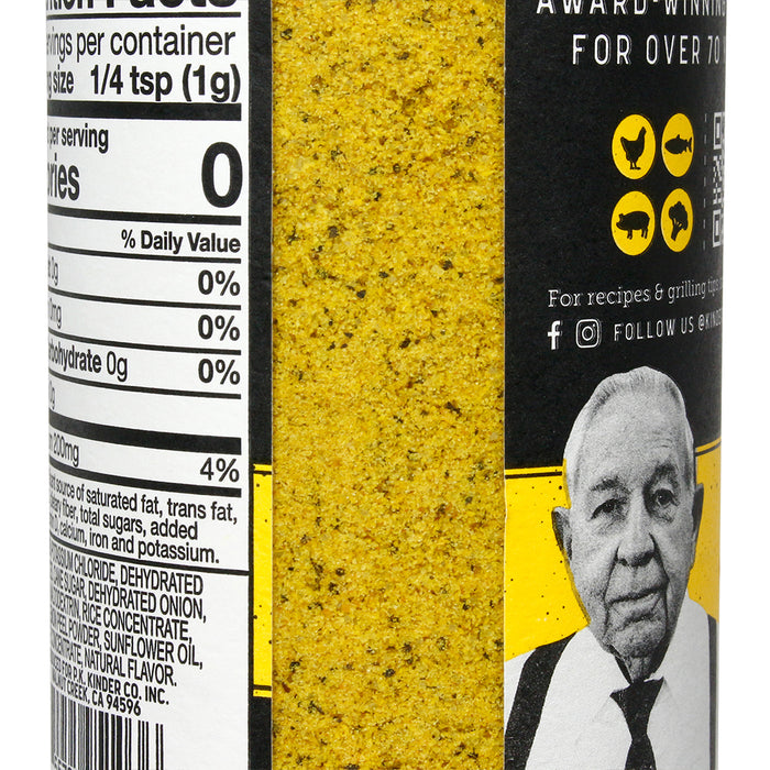 Kinder's No Salt Lemon Pepper Handcrafted Seasoning No Salt No MSG 8.7 Ounce