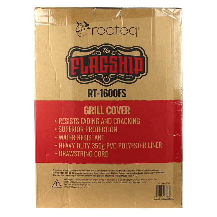 Recteq Flagship 1600 Cover PVC Polyester Water Resistant AC1600FSCVR