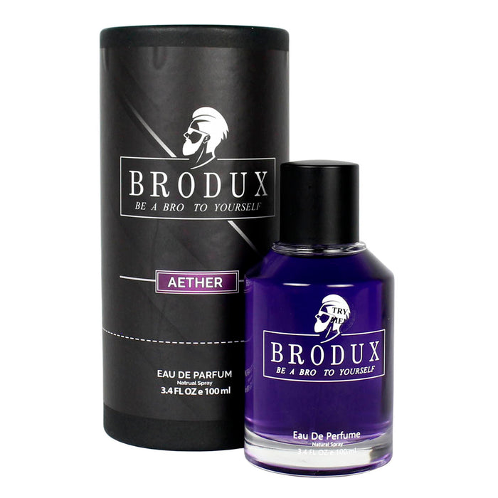 BroDux Aether Handcrafted High Quality Natural Cologne 3.4 Ounce Spray Bottle