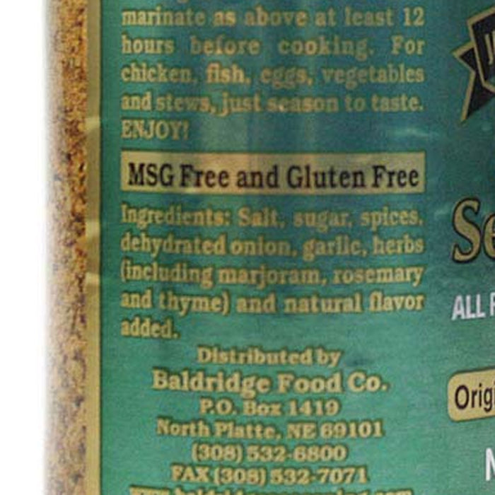 Jim Baldridge's Secret Seasoning 12 Oz All Purpose All Natural Gluten Free