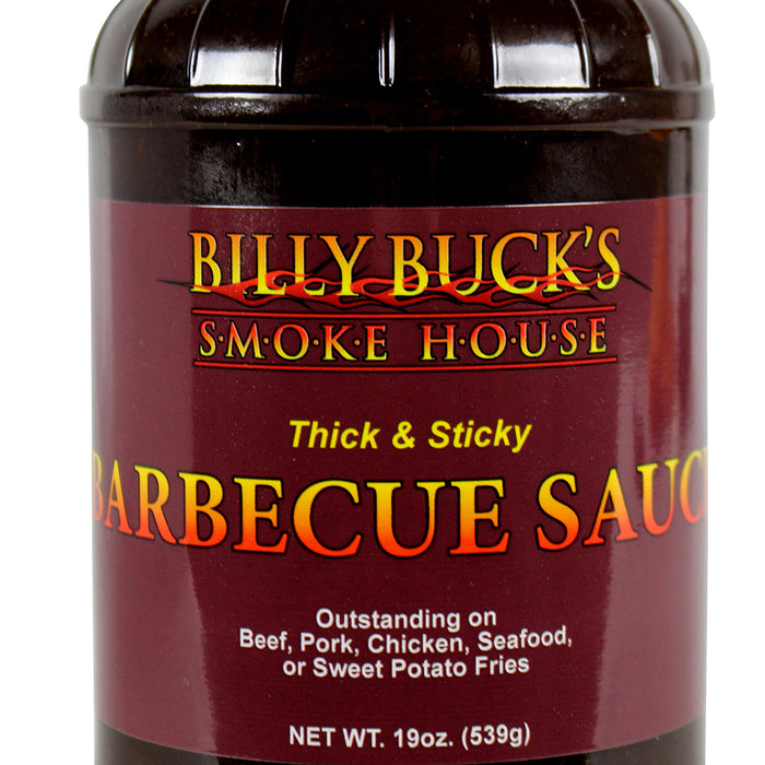 Billy Buck's Smokehouse Thick & Sticky Barbecue Sauce 19 Oz Gluten Free BB-SAUCE