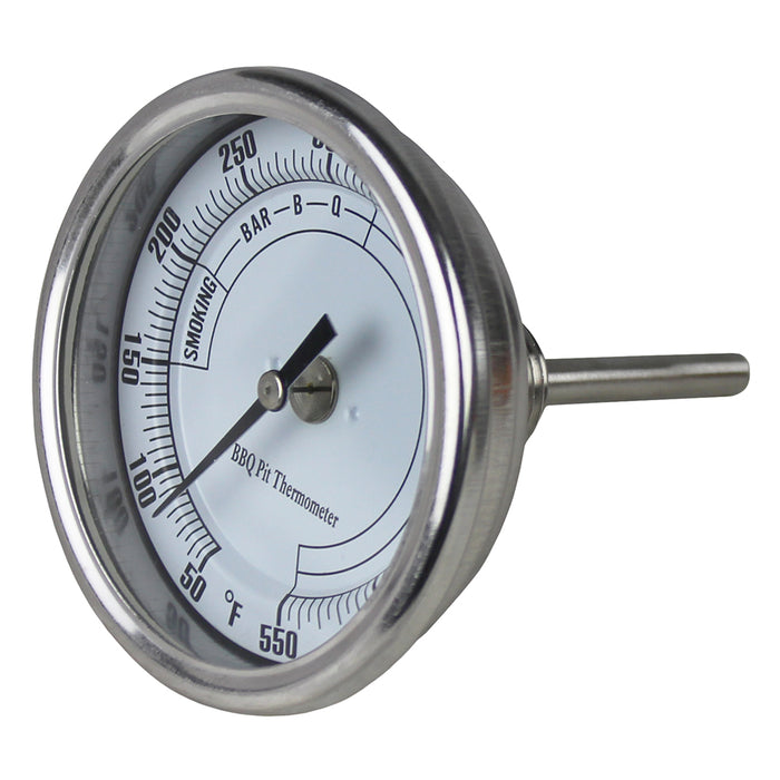 3" BBQ Pit Grill Thermometer Cooking Dial 550F Temp Gauge Smoker Temperature
