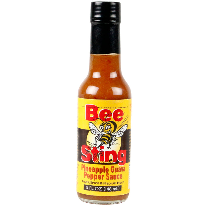 Bee Sting Pineapple Guava Pepper Sauce 5 Oz Non GMO Gluten Free Medium Heat