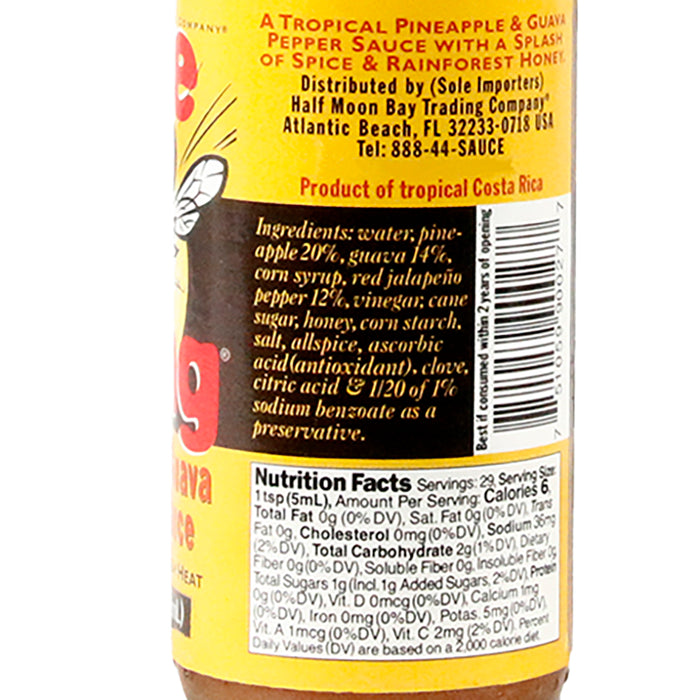 Bee Sting Pineapple Guava Pepper Sauce 5 Oz Non GMO Gluten Free Medium Heat