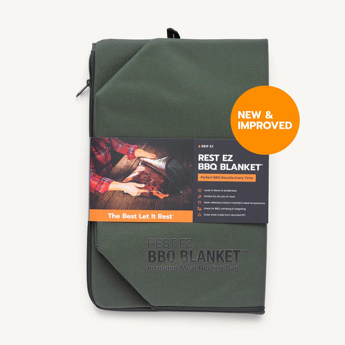 DRIPEZ Rest EZ BBQ Blanket Green Heat Reflective Interior BLNKT-1-GR