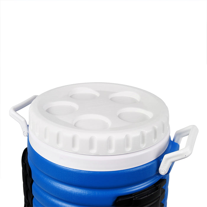 K Line Products Kosmo Cooler 5 Gallon W/ Handles Spout & 3 Collapsible Legs Blue