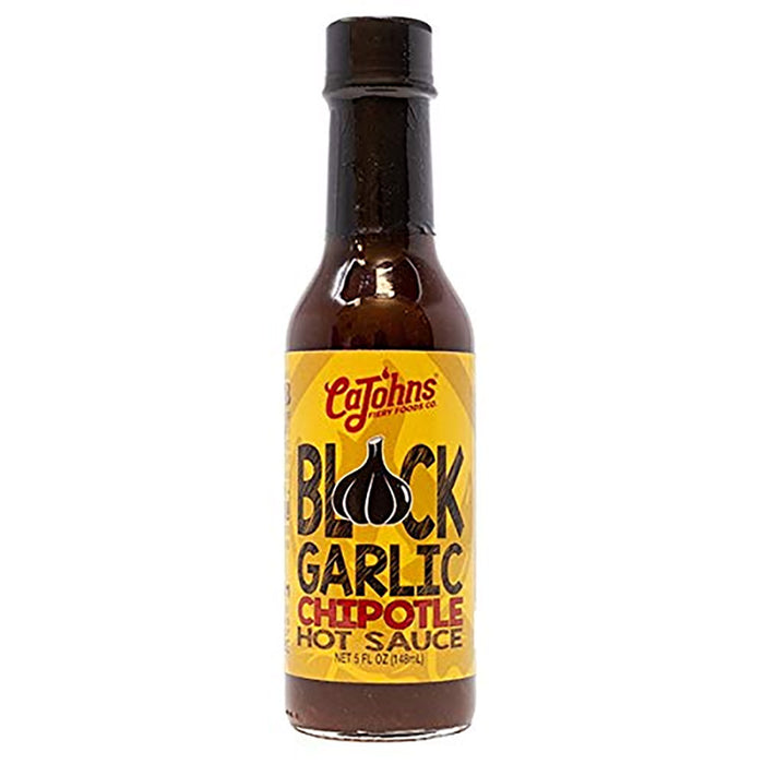 CaJohns Black Garlic Chipotle Hot Sauce 5 Oz