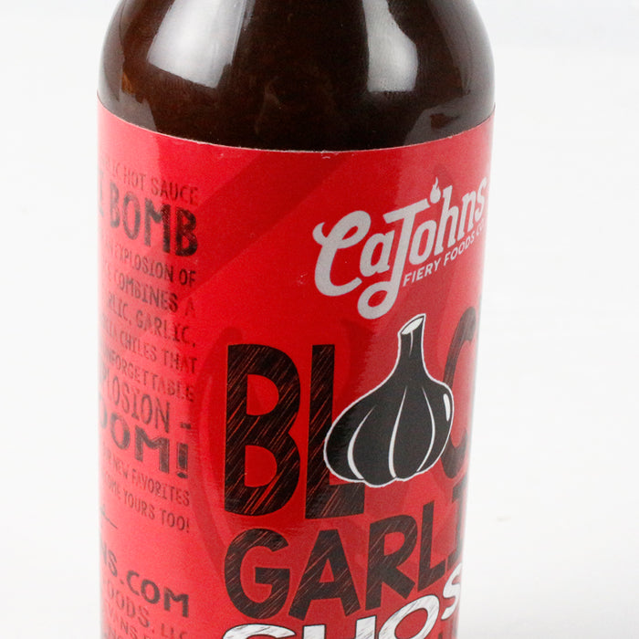 CaJohns Black Garlic Ghost Hot Sauce 5 Oz