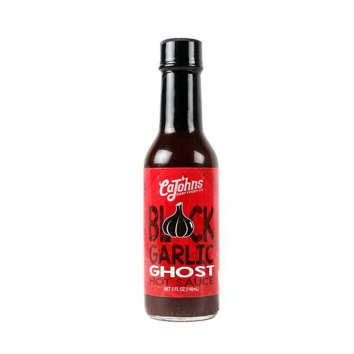 CaJohns Black Garlic Ghost Hot Sauce 5 Oz