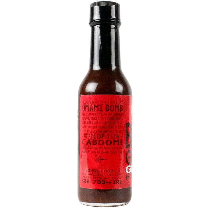 CaJohns Black Garlic Ghost Hot Sauce 5 Oz