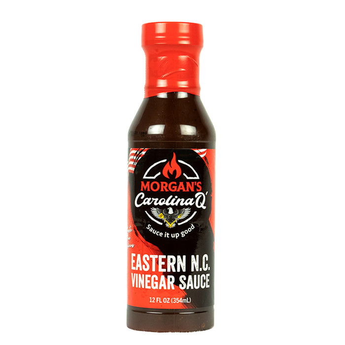 Morgan's Carolina Q Eastern N.C. Vinegar Sauce Bold Tangy Spicy GMO Free 12 oz