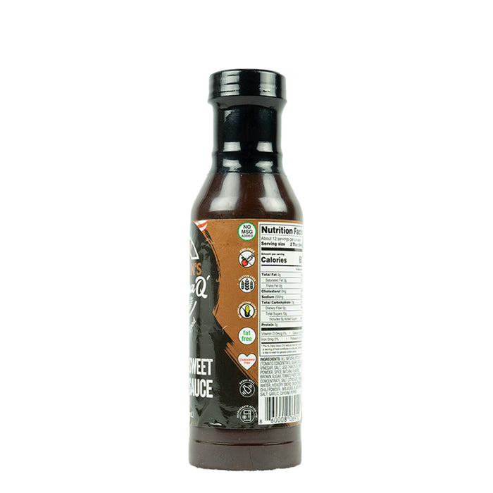 Morgan's Carolina Q Sweet Hickory Sauce Bold Tangy Smoky MSG & Gluten Free 12 oz