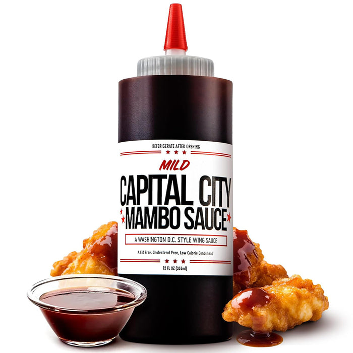 Capital City Sweet Mild Mambo Sauce 12 Oz Vegetarian Sweet and Tangy CC-012MI