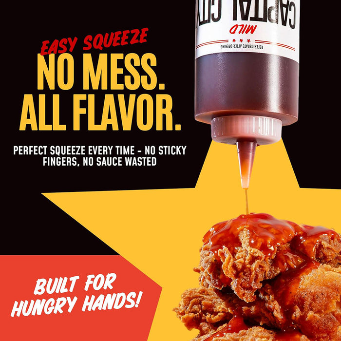 Capital City Sweet Mild Mambo Sauce 12 Oz Vegetarian Sweet and Tangy CC-012MI