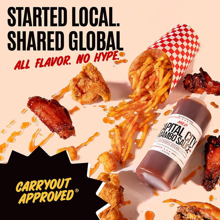 Capital City Sweet Mild Mambo Sauce 12 Oz Vegetarian Sweet and Tangy CC-012MI