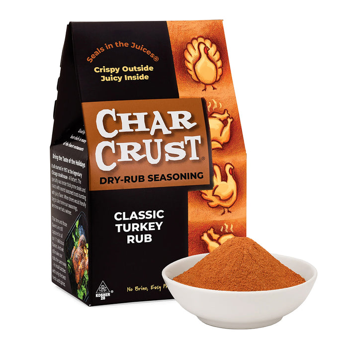 Char Crust Classic Turkey Rub Seasoning 4 Oz Pack for 12-18lb turkey Herbs Spice
