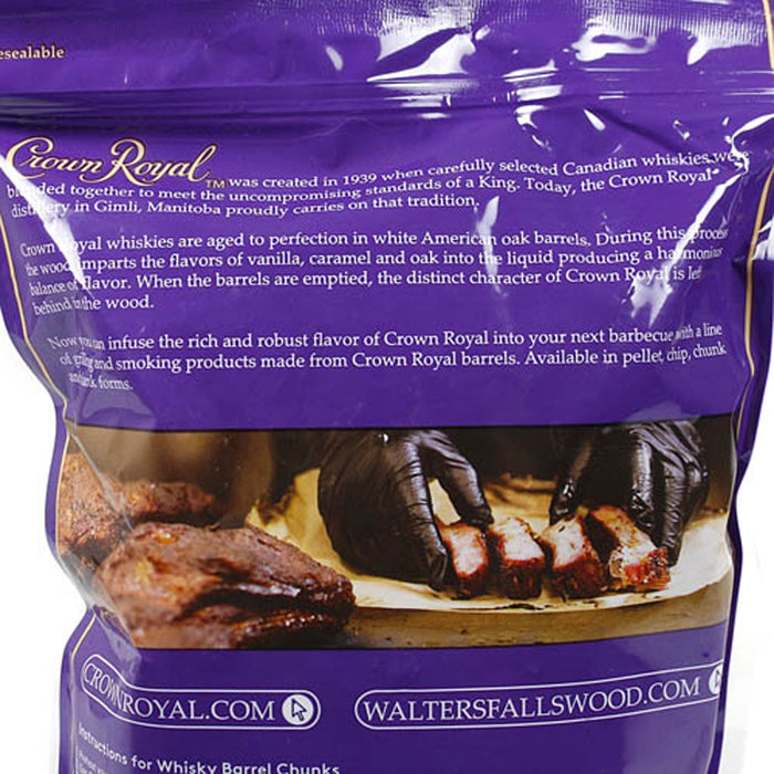 Crown Royal Premium Whisky Barrel Cooking Chunks Rich & Robust Flavor CR-CHUNKS