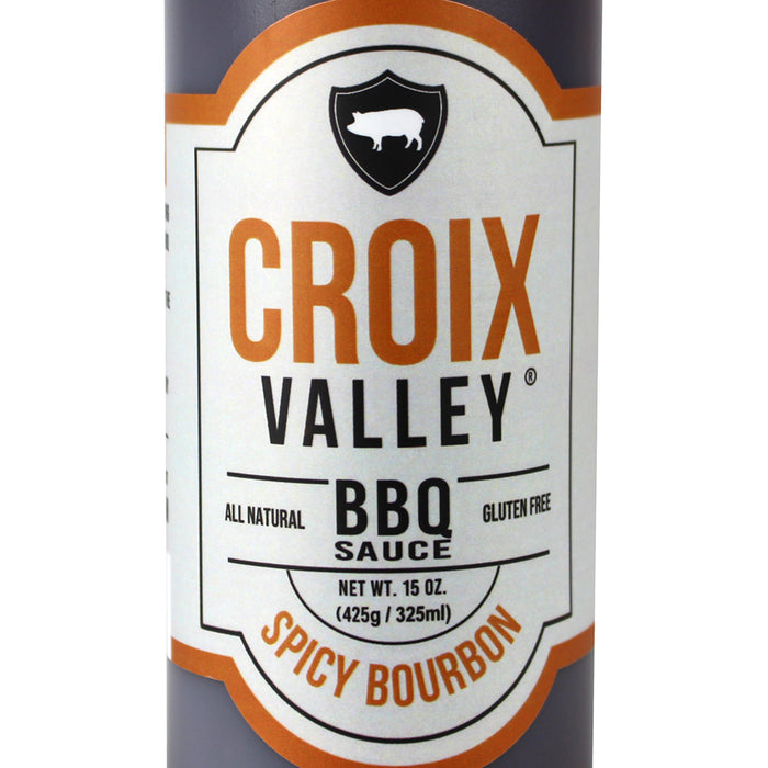 Croix Valley Foods Foundry Series Spicy Bourbon BBQ Sauce 15 Oz Gluten Free