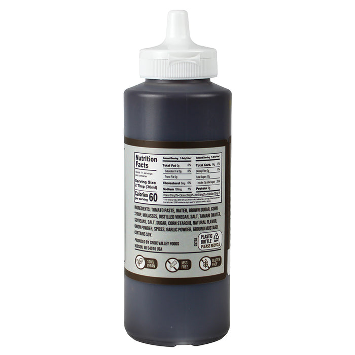 Croix Valley Foods Foundry Series Midnight Molasses BBQ Sauce 13.5 Oz Vegan